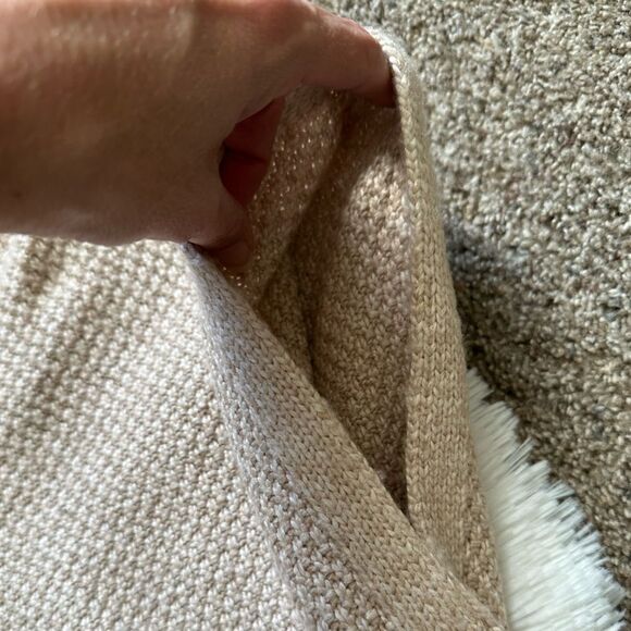 Cupcakes & Cashmere Classic Sweater Poncho Oversized Zip Front Womens Size Small - Picture 6 of 9